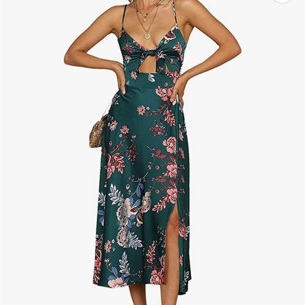 Tropical Summer Dress Sz M-L